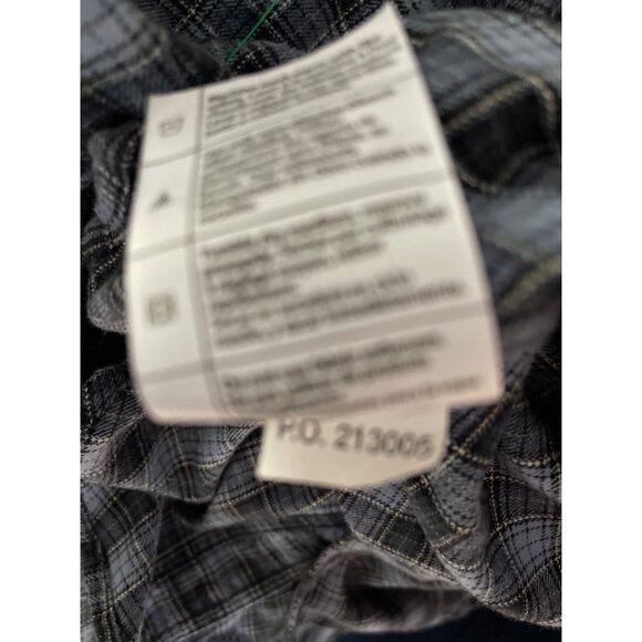 Carhartt Mens Plaid Button-Up Shirt Medium Blue/Gray 100% Cotton Regular‎ Fit - Picture 8 of 12